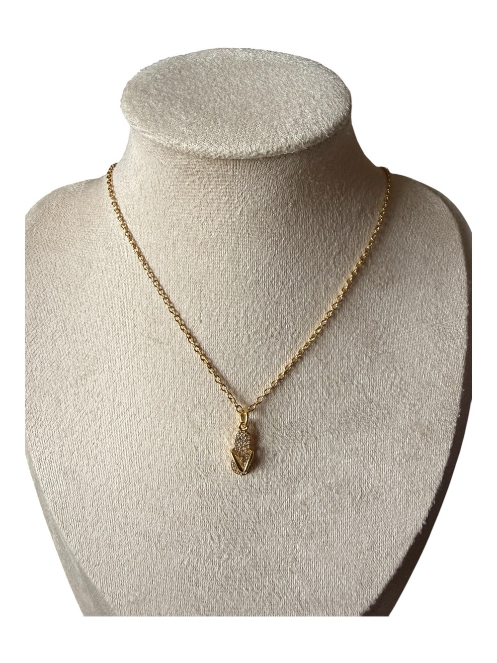 18K Gold Plated Flip Flop Necklace